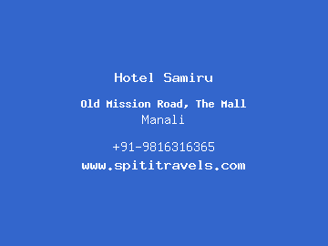 Hotel Samiru, Manali