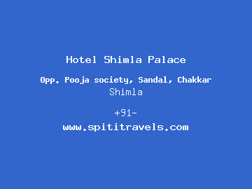 Hotel Shimla Palace, Shimla