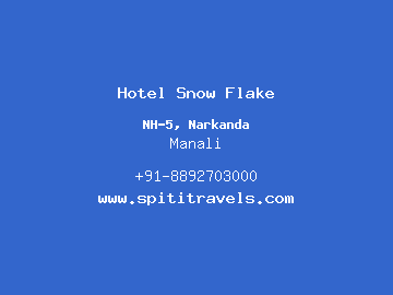 Hotel Snow Flake, Manali