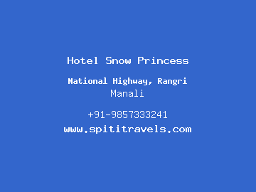 Hotel Snow Princess, Manali