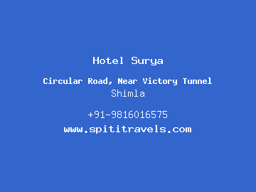 Hotel Surya, Shimla