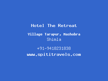 Hotel The Retreat, Shimla