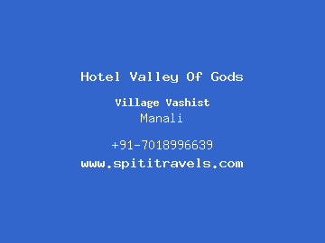 Hotel Valley Of Gods, Manali