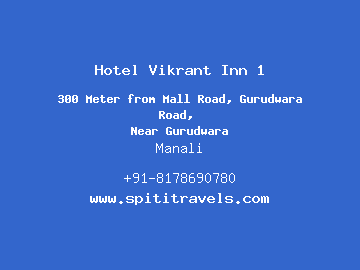 Hotel Vikrant Inn 1, Manali