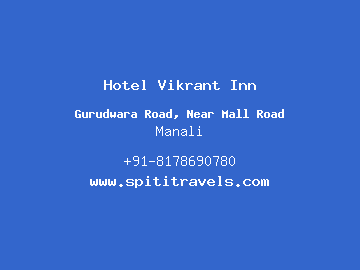 Hotel Vikrant Inn, Manali