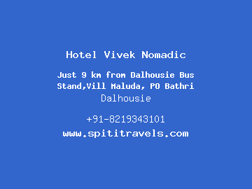 Hotel Vivek Nomadic, Dalhousie