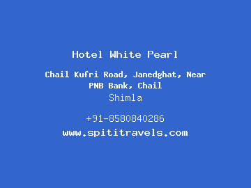 Hotel White Pearl, Shimla