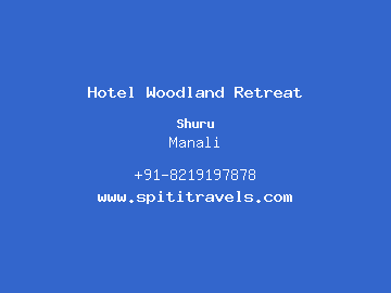 Hotel Woodland Retreat, Manali