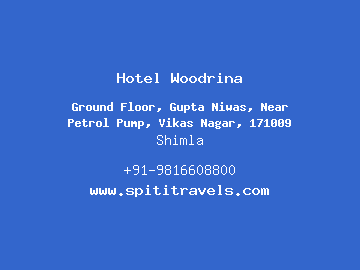 Hotel Woodrina, Shimla