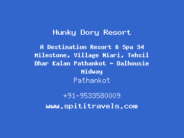 Hunky Dory Resort, Pathankot