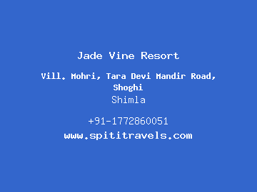 Jade Vine Resort, Shimla