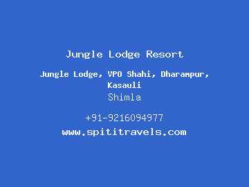 Jungle Lodge Resort, Shimla