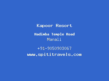 Kapoor Resort, Manali