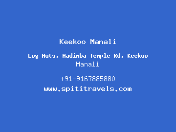 Keekoo Manali, Manali