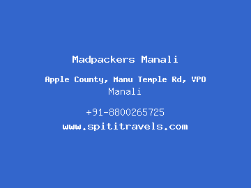 Madpackers Manali, Manali