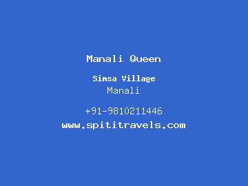 Manali Queen, Manali