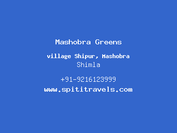 Mashobra Greens, Shimla