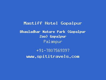 Mastiff Hotel Gopalpur, Palampur