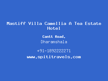 Mastiff Villa Camellia A Tea Estate Hotel, Dharamshala