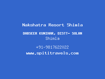 Nakshatra Resort Shimla, Shimla