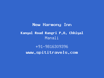 New Harmony Inn, Manali