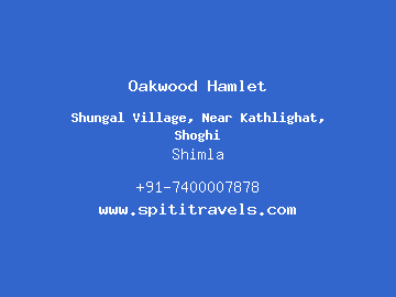 Oakwood Hamlet, Shimla