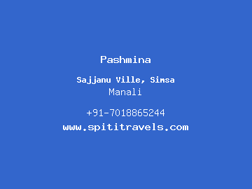 Pashmina, Manali