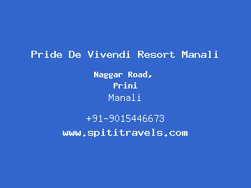 Pride De Vivendi Resort Manali, Manali