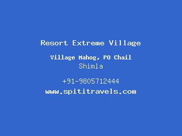 Resort Extreme Village, Shimla