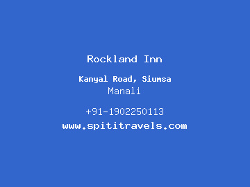 Rockland Inn, Manali