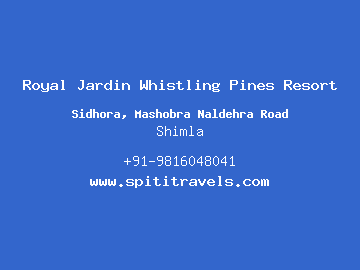 Royal Jardin Whistling Pines Resort, Shimla