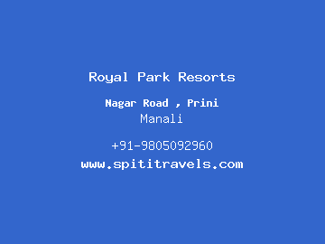 Royal Park Resorts, Manali
