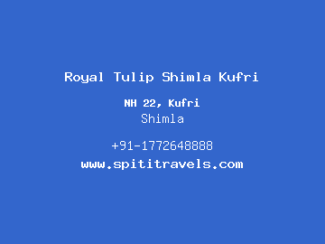 Royal Tulip Shimla Kufri, Shimla