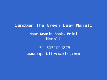 Sanobar The Green Leaf Manali, Manali