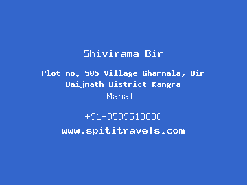 Shivirama Bir, Manali