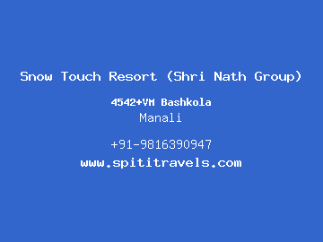 Snow Touch Resort (Shri Nath Group), Manali