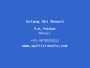 Solang Ski Resort, Manali