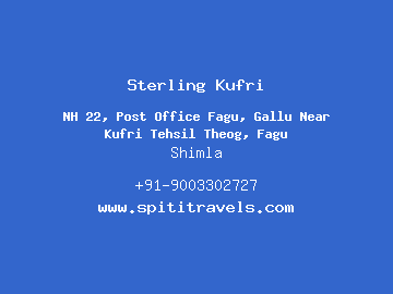 Sterling Kufri, Shimla