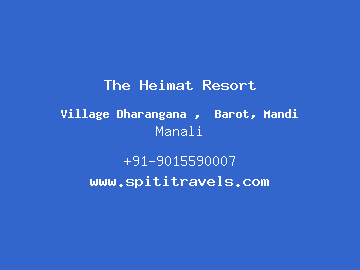 The Heimat Resort, Manali