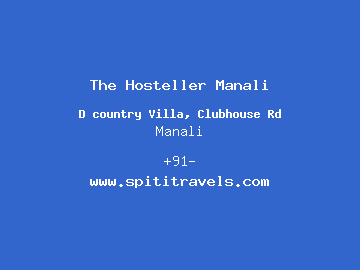 The Hosteller Manali, Manali