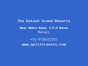 The Katoch Grand Resorts, Manali