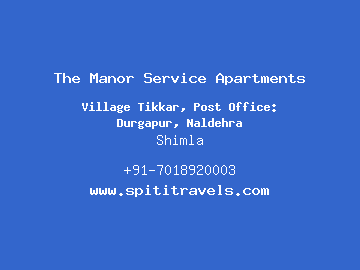 The Manor Service Apartments, Shimla