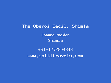 The Oberoi Cecil, Shimla, Shimla