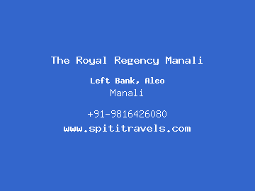 The Royal Regency Manali, Manali