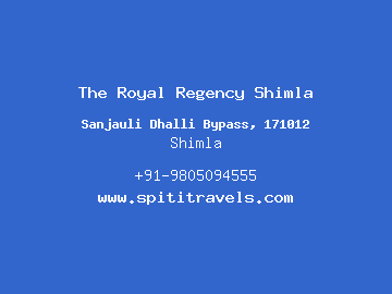 The Royal Regency Shimla, Shimla