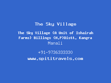 The Sky Village, Manali