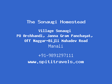 The Sonaugi Homestead, Manali