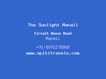 The Sunlight Manali, Manali