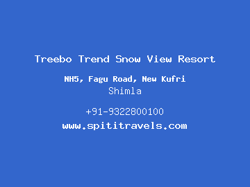 Treebo Trend Snow View Resort, Shimla