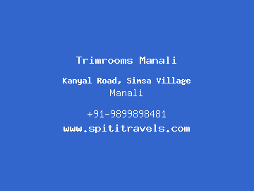 Trimrooms Manali, Manali